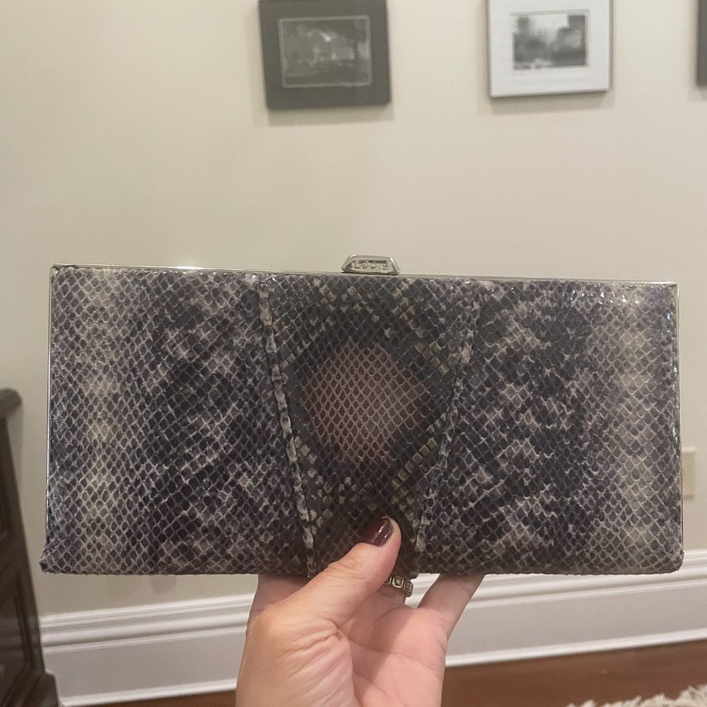 Lodis Diva Clutch Wallet in Regal Snake $99